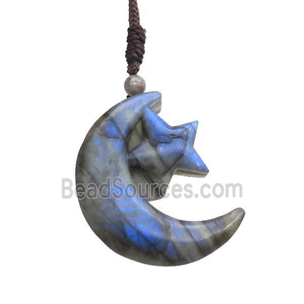 Natural Labradorite Necklace Moonstar