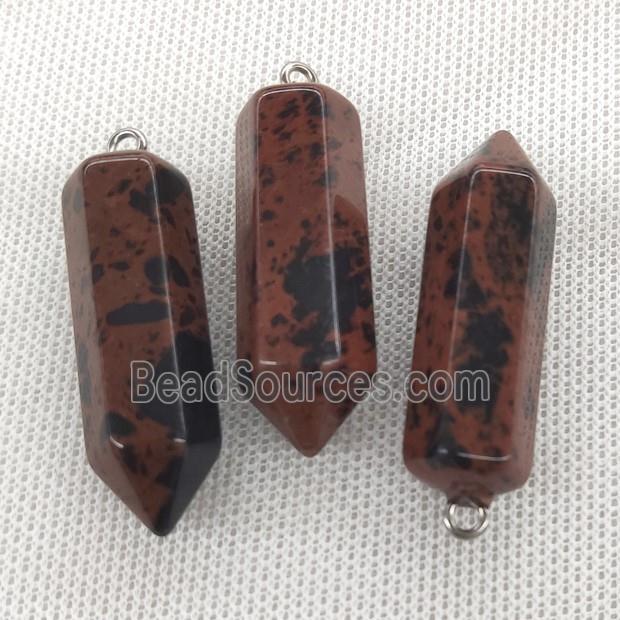 Natural Autumn Jasper Bullet Pendant