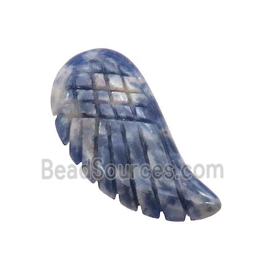 Blue Sodalite Angel Wings Pendant