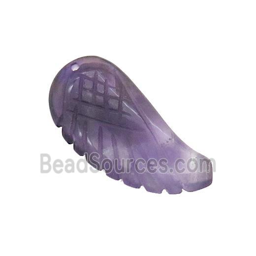 Natural Amethyst Angel Wings Pendant