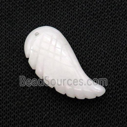 White Crystal Quartz Wings Pendant