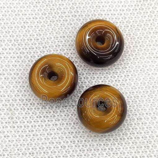 Natural Tiger Eye Stone Donut Pendant