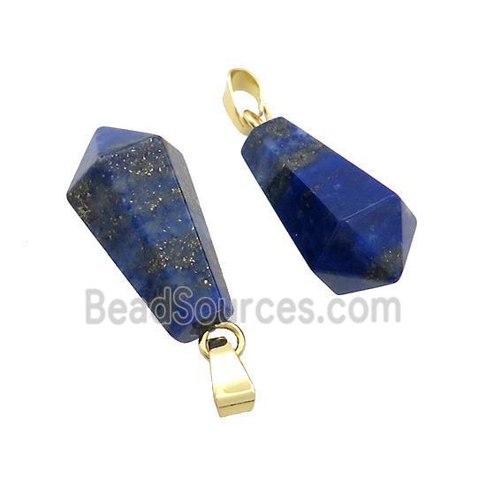 Natural Blue Lapis Lazuli Teardrop Pendant