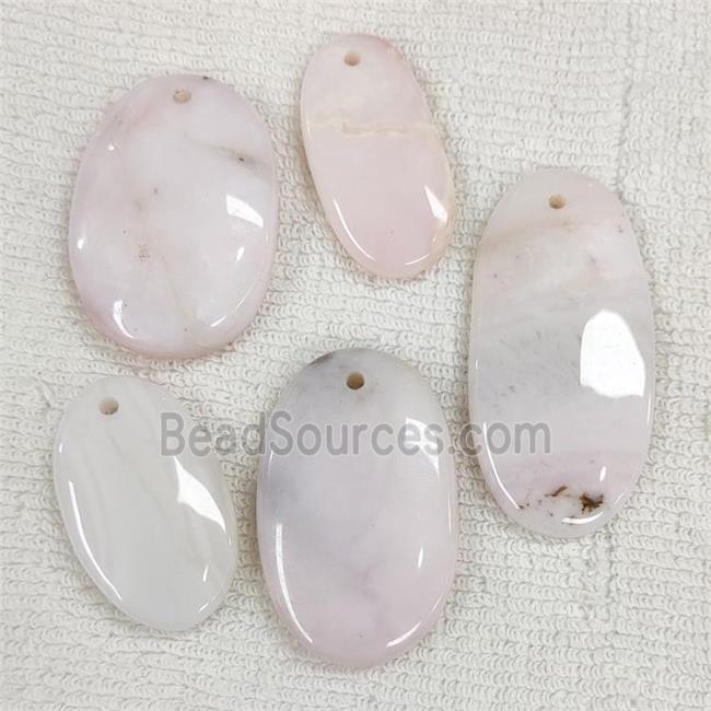 Natural Pink Opal Pendant Oval