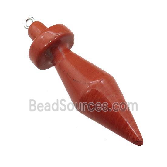 Natural Red Jasper Pendulum Pendant