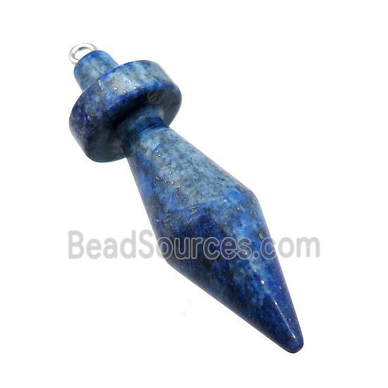 Natural Blue Lapis Lazuli Pendulum Pendant