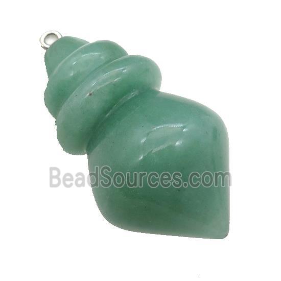 Natural Green Aventurine Pendulum Pendant