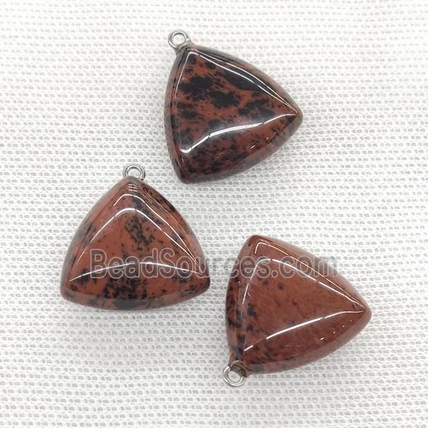 Natural Autumn Jasper Triangle Pendant