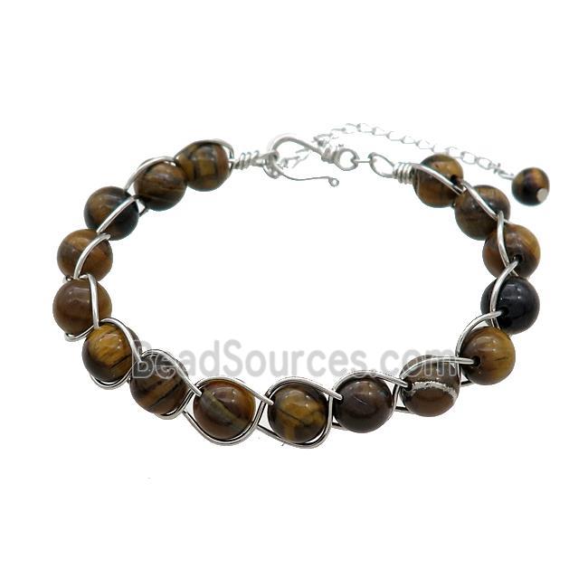 Natural Tiger Eye Stone Bracelet