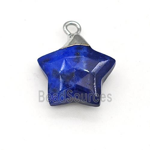 Natural Blue Sodalite Star Pendant