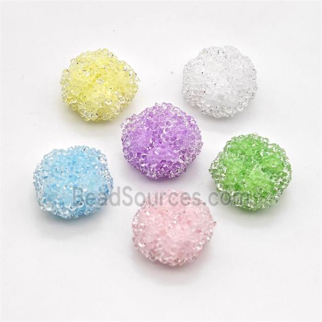 Resin Round Beads Mixed Color