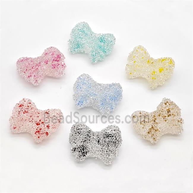 Resin Butterfly Beads Mixed Color