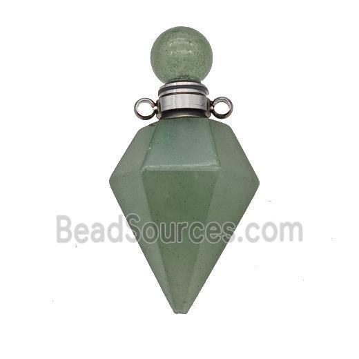 Natural Green Aventurine Perfume Bottle Pendant