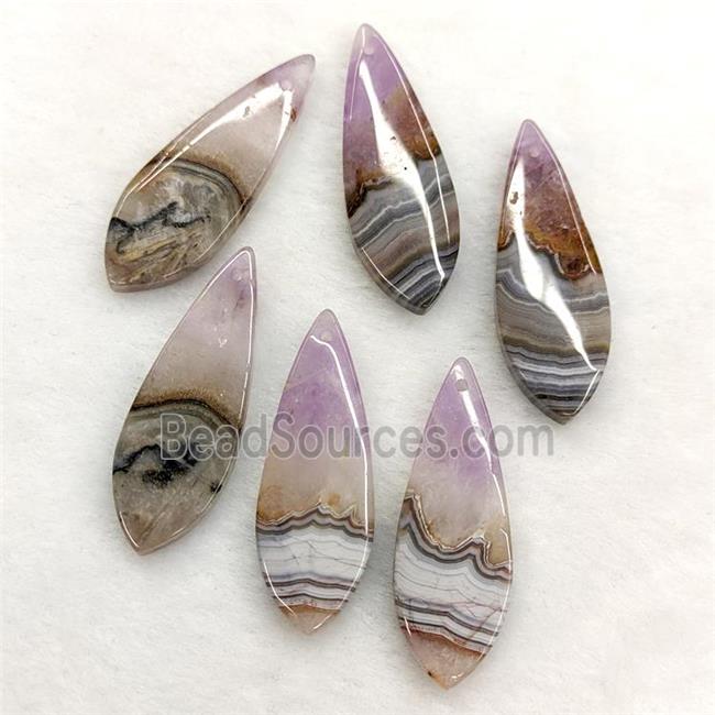 Natural Aurora Amethyst Agate Teardrop Pendant