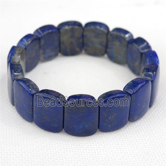 blue Lapis Lazuli Bracelet, stretchy