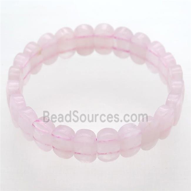 Rose Quartz Bracelet, stretchy