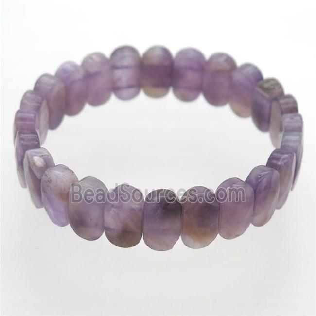 purple Amethyst Bracelets, stretchy