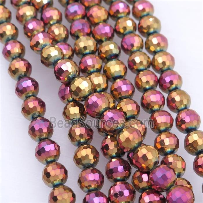 Chinese Crystal Glass Beads, faceted round