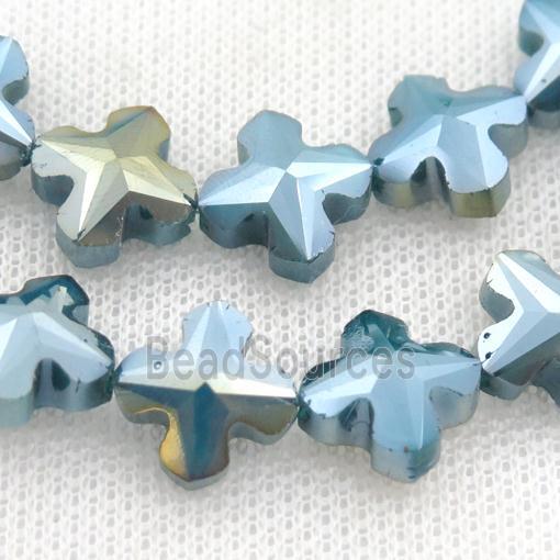 Crystal Glass cross Beads