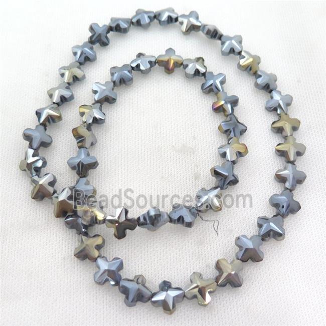 Crystal Glass cross Beads