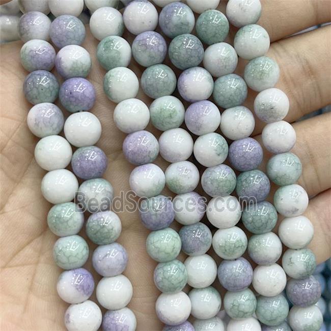 Ceramic Glass Beads Smooth Round