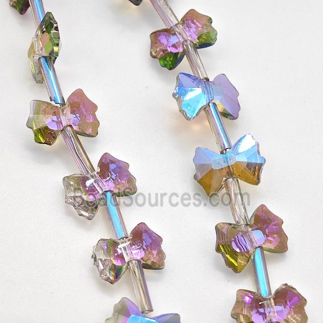 Chinese Crystal Glass Bow Beads