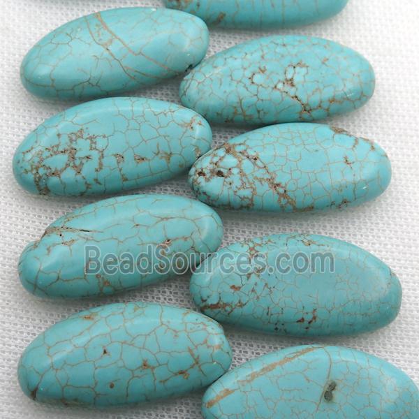 Magnesite Turquoise beads, topdrilled