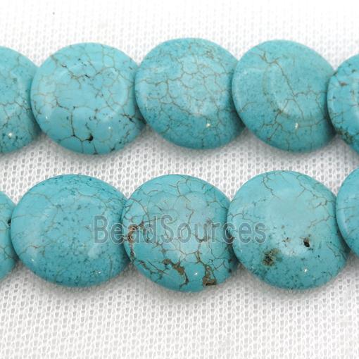 Magnesite Turquoise circle beads