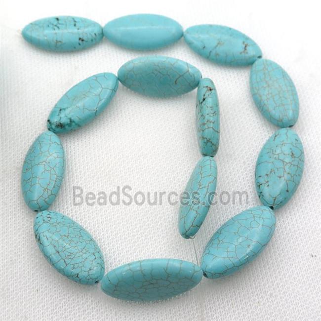 Magnesite Turquoise beads oval