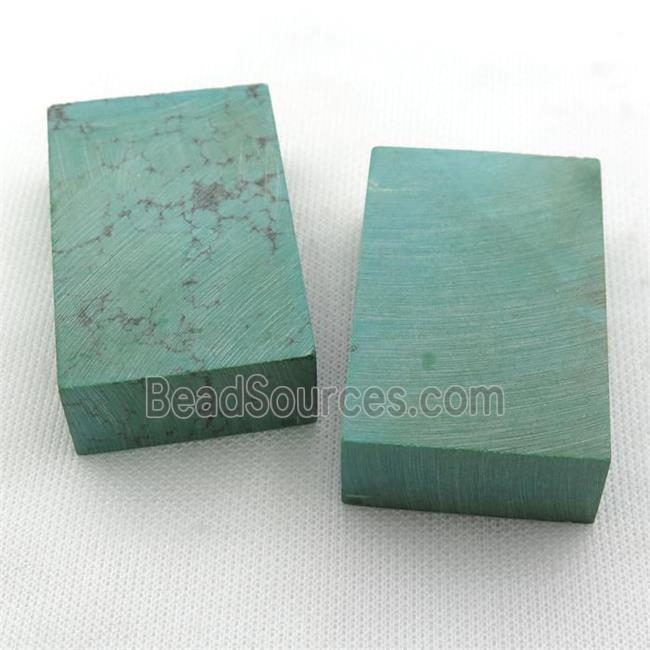 Green Sinkiang Turquoise Cuboid