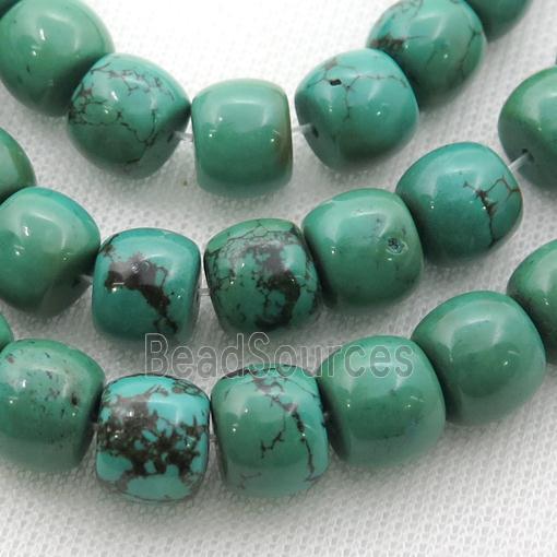 Sinkiang Turquoise barrel beads