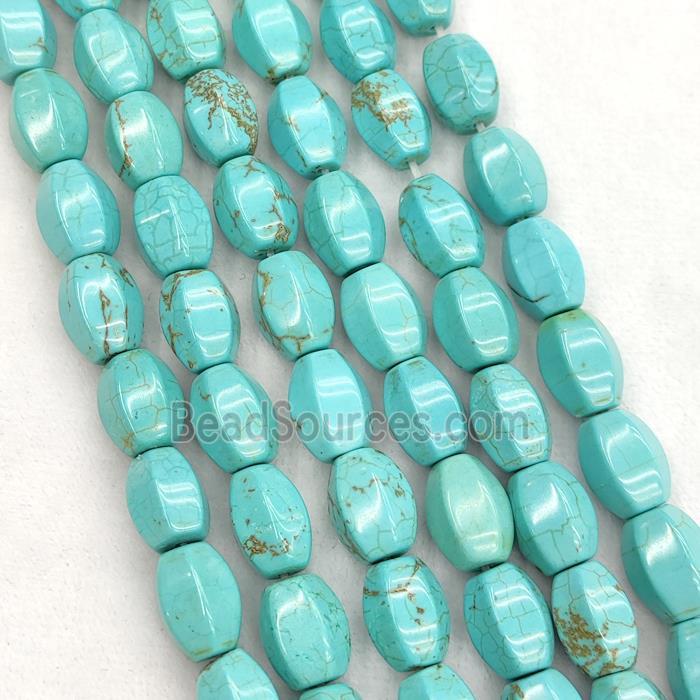 Howlite Turquoise Pumpkin Beads Teal Dye
