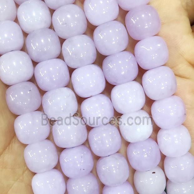 Lt.Purple Jade Barrel Beads Dye