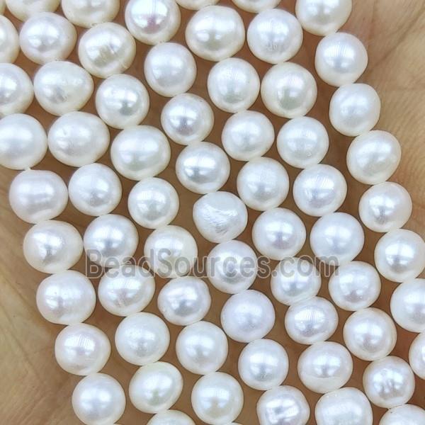 Natural Freshwater Pearl round Beads