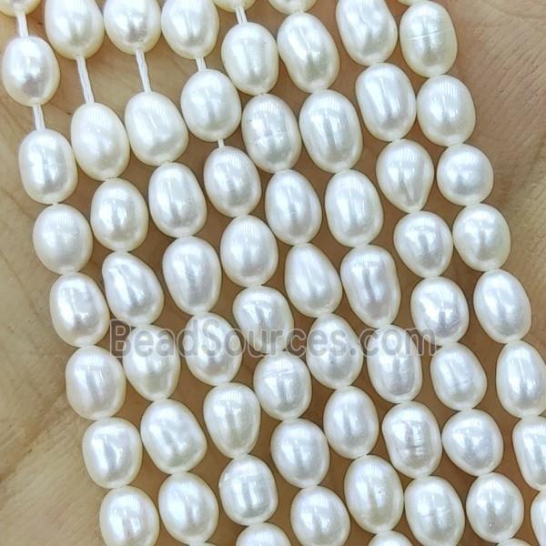 white Freshwater Pearl rice Beads