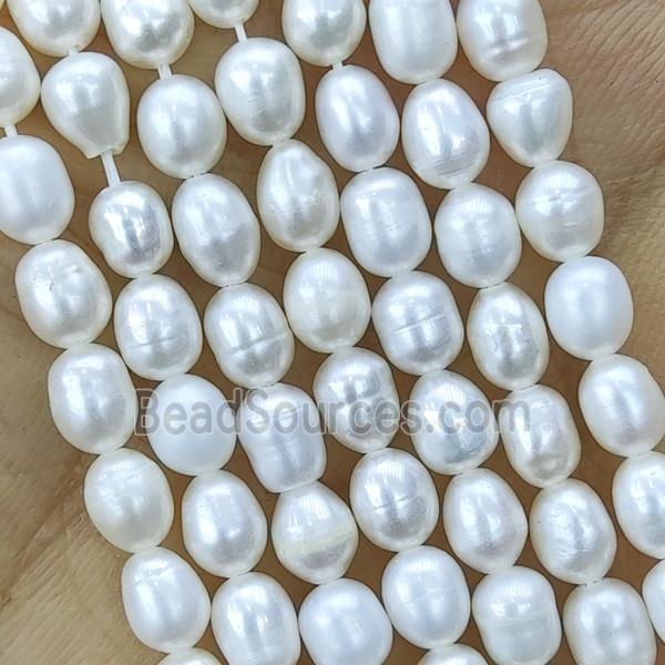 white Freshwater Pearl rice Beads