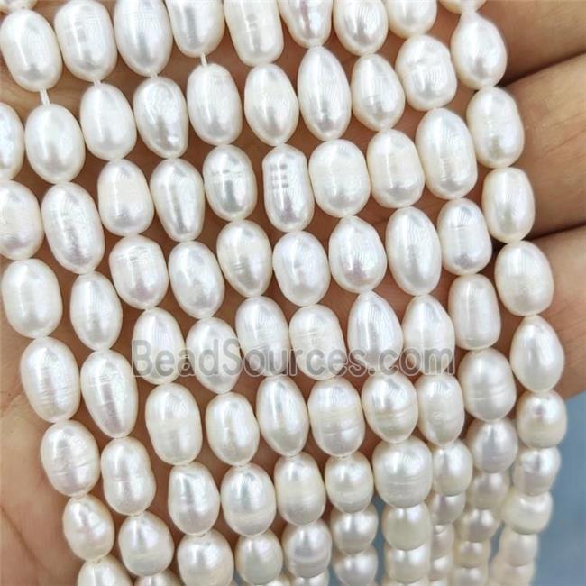 White Pearl Rice Beads