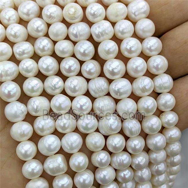 White Pearl Beads C-Grade