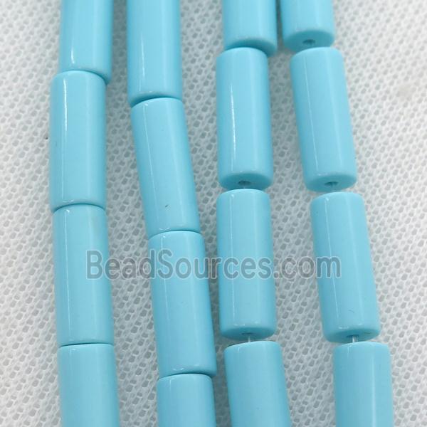 blue Synthetic Turquoiuse beads, tube