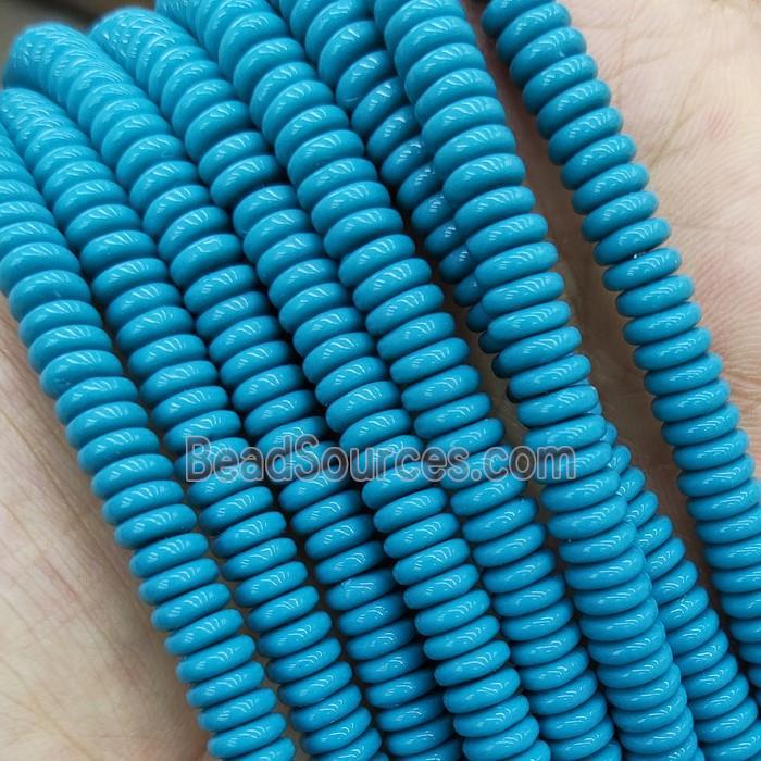 turqblue Resin heishi beads