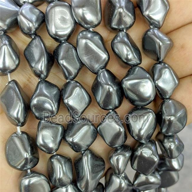 Pearlized Shell Beads Chips Freeform