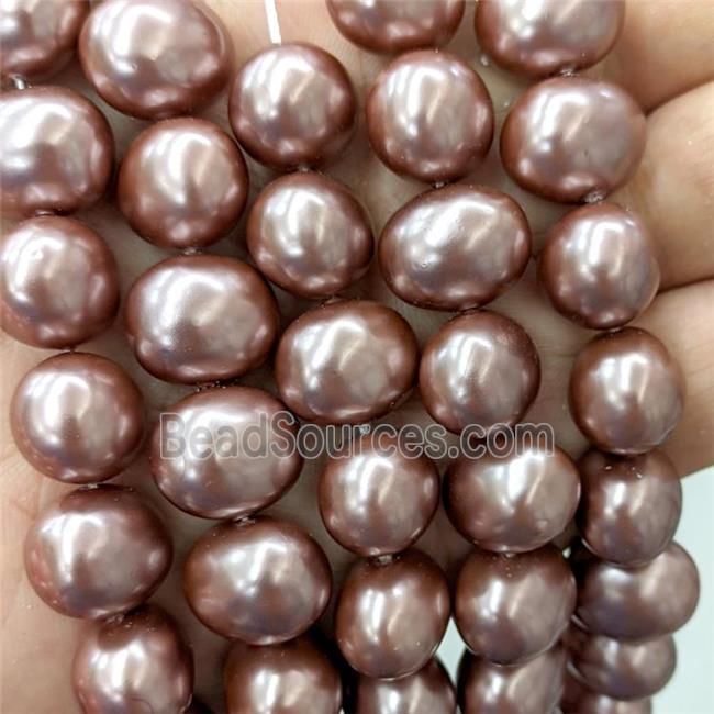 Pearlized Shell Potato Beads