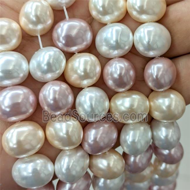 Pearlized Shell Potato Beads Mix Color