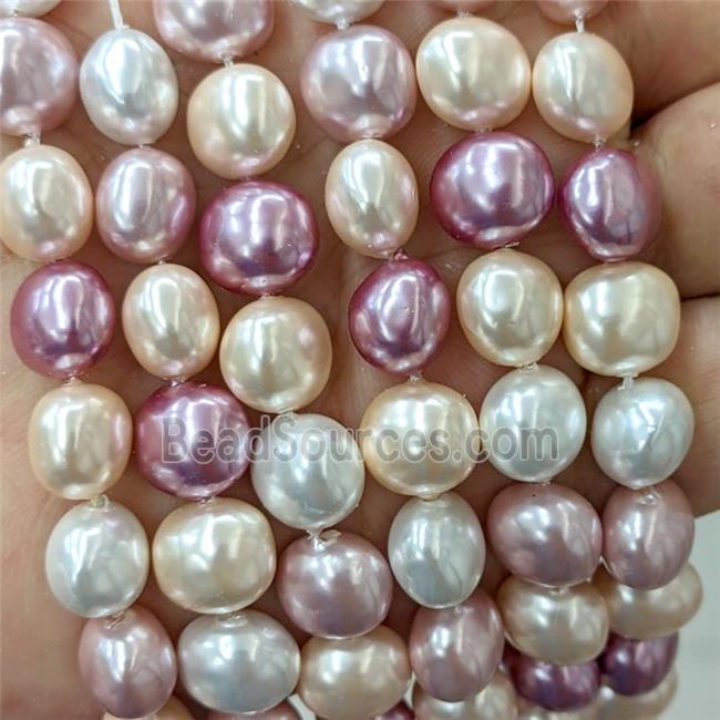 Pearlized Shell Potato Beads Mix Color