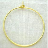 stainless steel Hoop Earrings, gold plated