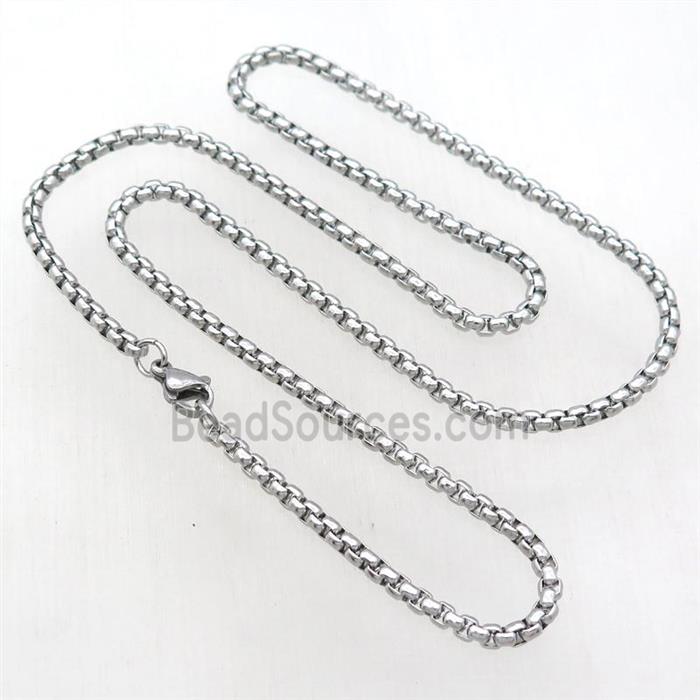 raw Stainless Steel Necklace Chain