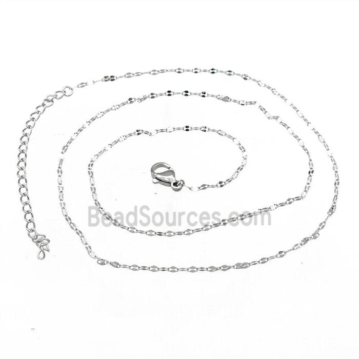 Raw Stainless Steel Necklace Chain
