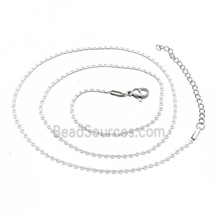 Raw Stainless Steel Necklace Chain