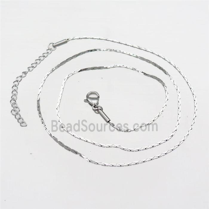 Raw Stainless Steel Necklace Chain