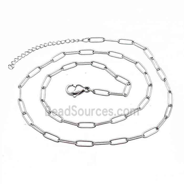 Raw Stainless Steel Necklace Chain